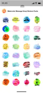 Watercolor Emoji Stickers Pack screenshot #3 for iPhone