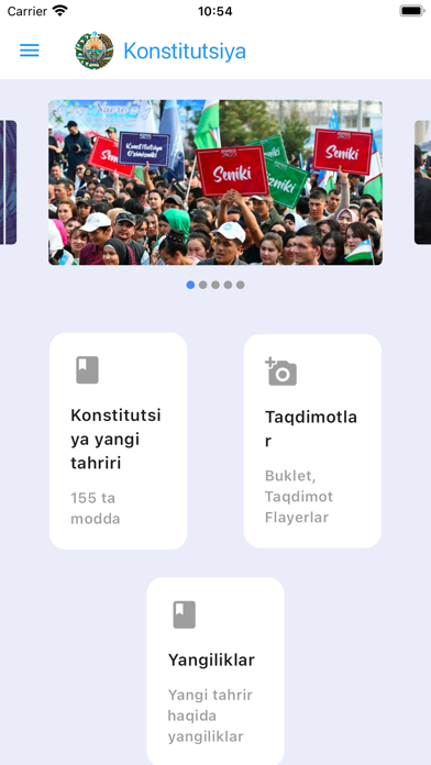 Yangi Konstitutsiya Screenshot
