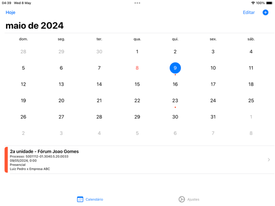 Legal Calendar