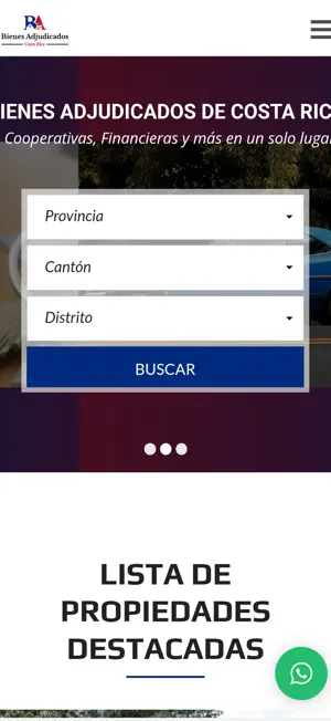 Bienes Adjudicados CR screenshot 2
