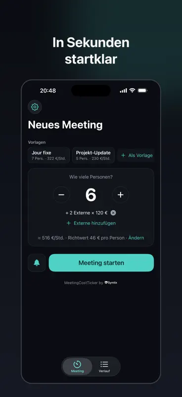 MeetingCostTicker by Symtix screenshot 4 of 4