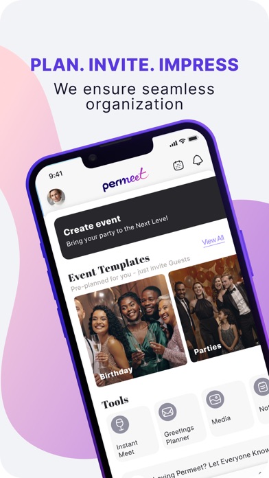 Permeet: Private Party Planner Screenshot