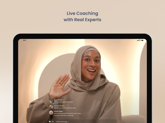 Coach Inayah iPad screenshot 1 - Social Networking app