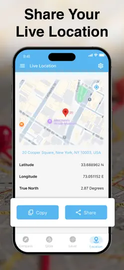 Compass App - Qibla Finder iPhone Ekran Görüntüsü 5