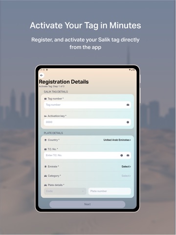 Smart Salik iPad screenshot 6