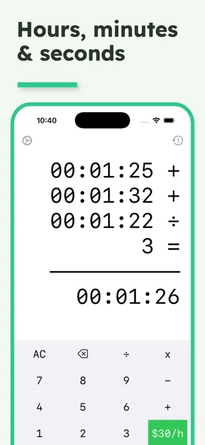 Hours Calculator: Hourly Rate screenshot 2