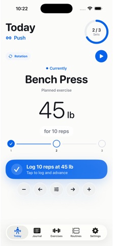 Simple Strength Journal screenshot