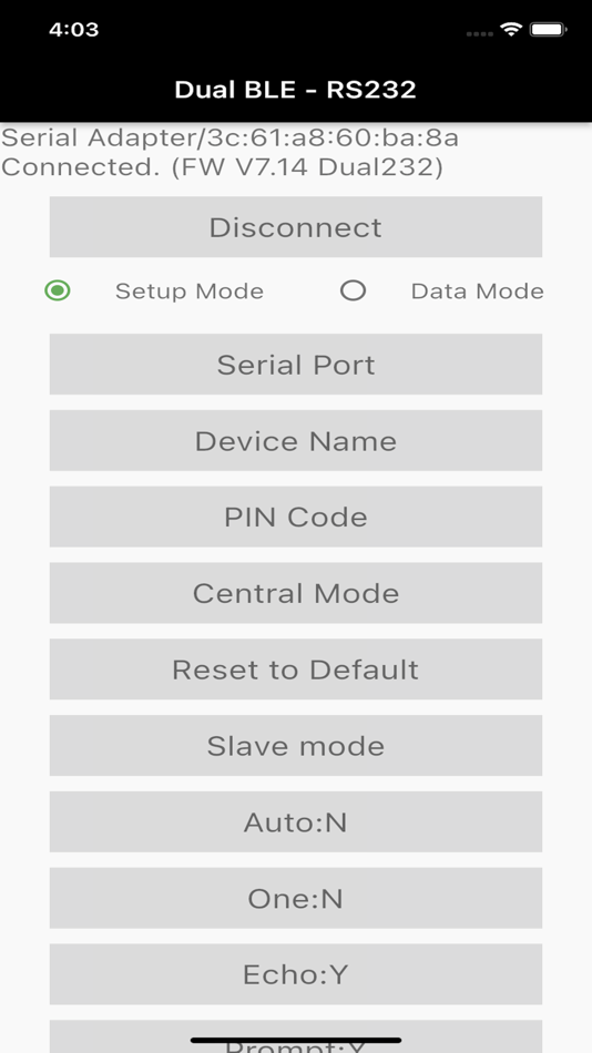 #3. Ble2Serial (iOS) 来自: FUH CHERNG SHEU