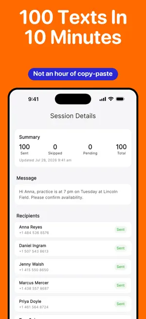 TurboTally: Mass Text Message screenshot 4