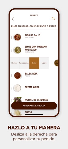 Chipotle México iPhone screenshot 2