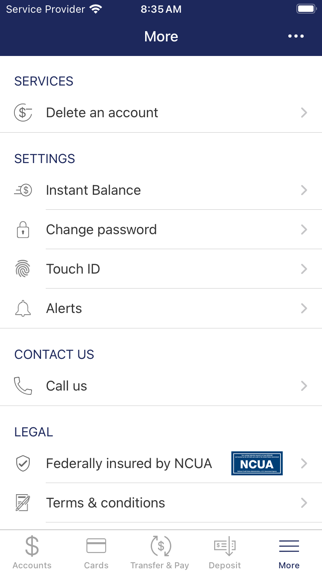 Tewksbury Federal Credit Union iPhone screenshot 4 - Finance app