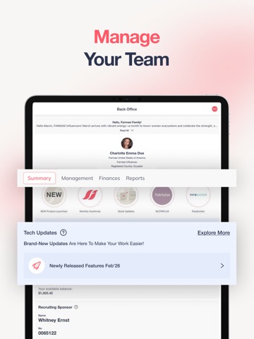 Farmasi International iPad screenshot