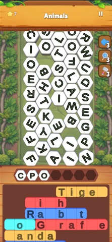 Falling Letters: Word Game iPhone screenshot