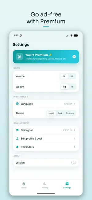 Damla: Water Tracker Reminder screenshot 4