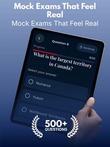 Canadian Citizenship Test App iPad screenshot