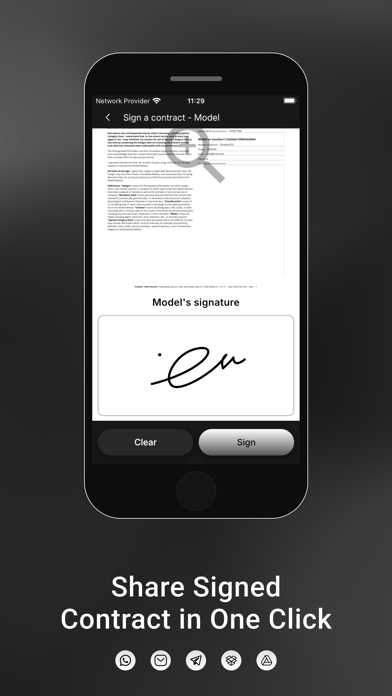 SnapSign: Model Release Forms iPhone screenshot 5 - Photo & Video app