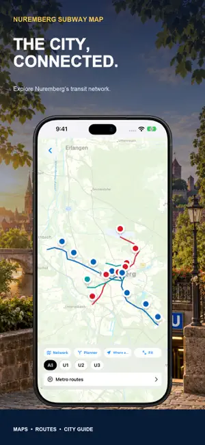 Nuremberg Subway Map screenshot 2