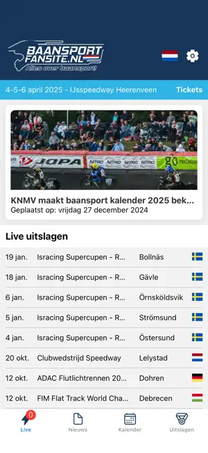 Baansport screenshot 1