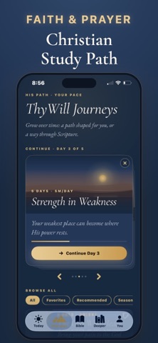 ThyWill: Bible Verse Journeys iPhone screenshot