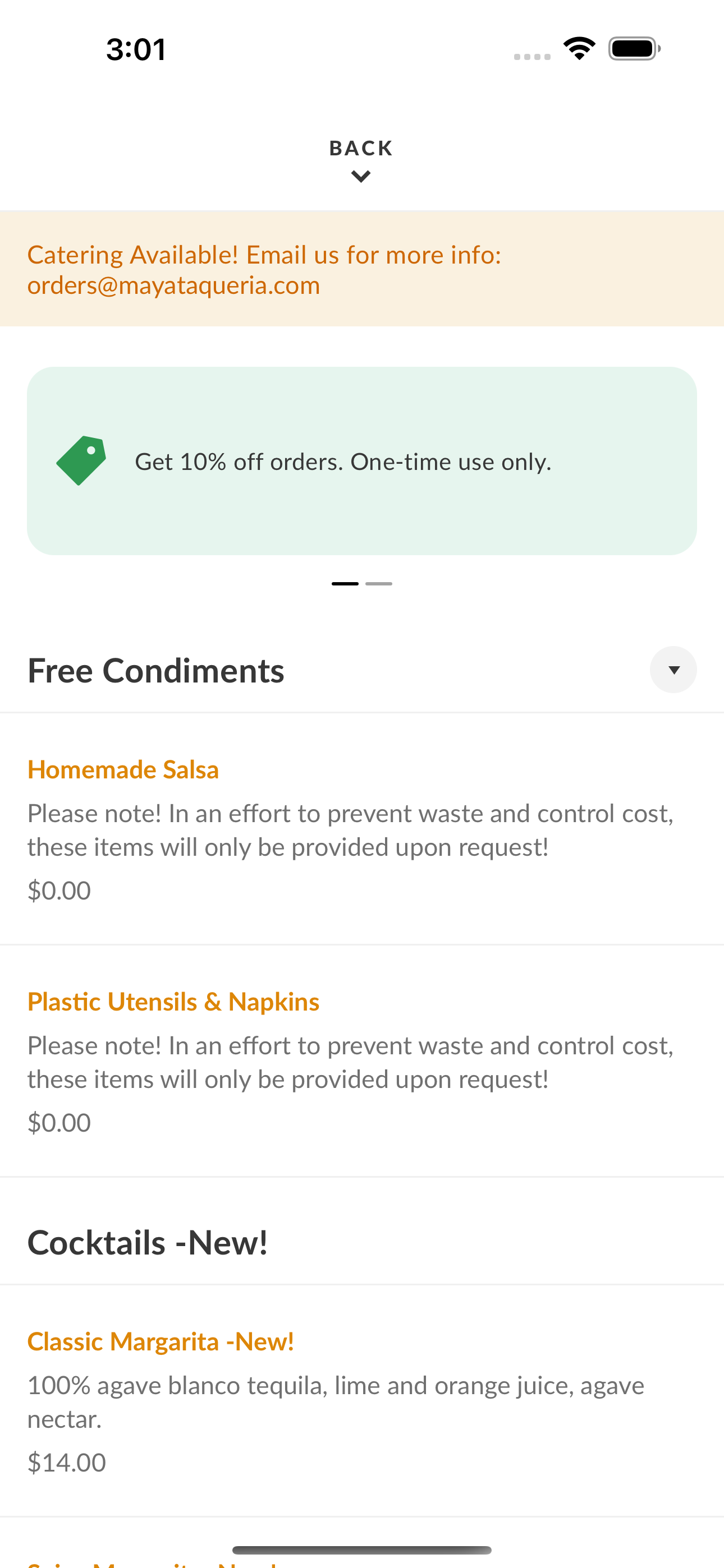 Maya Taqueria screenshot 3