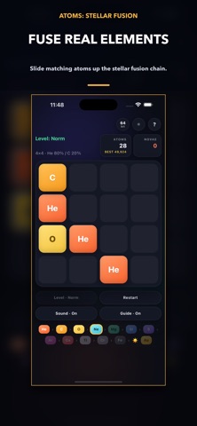 Atoms: Stellar Fusion iPhone screenshot