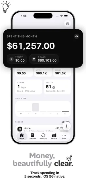 Spendly: AI Budget & Expenses screenshot 1