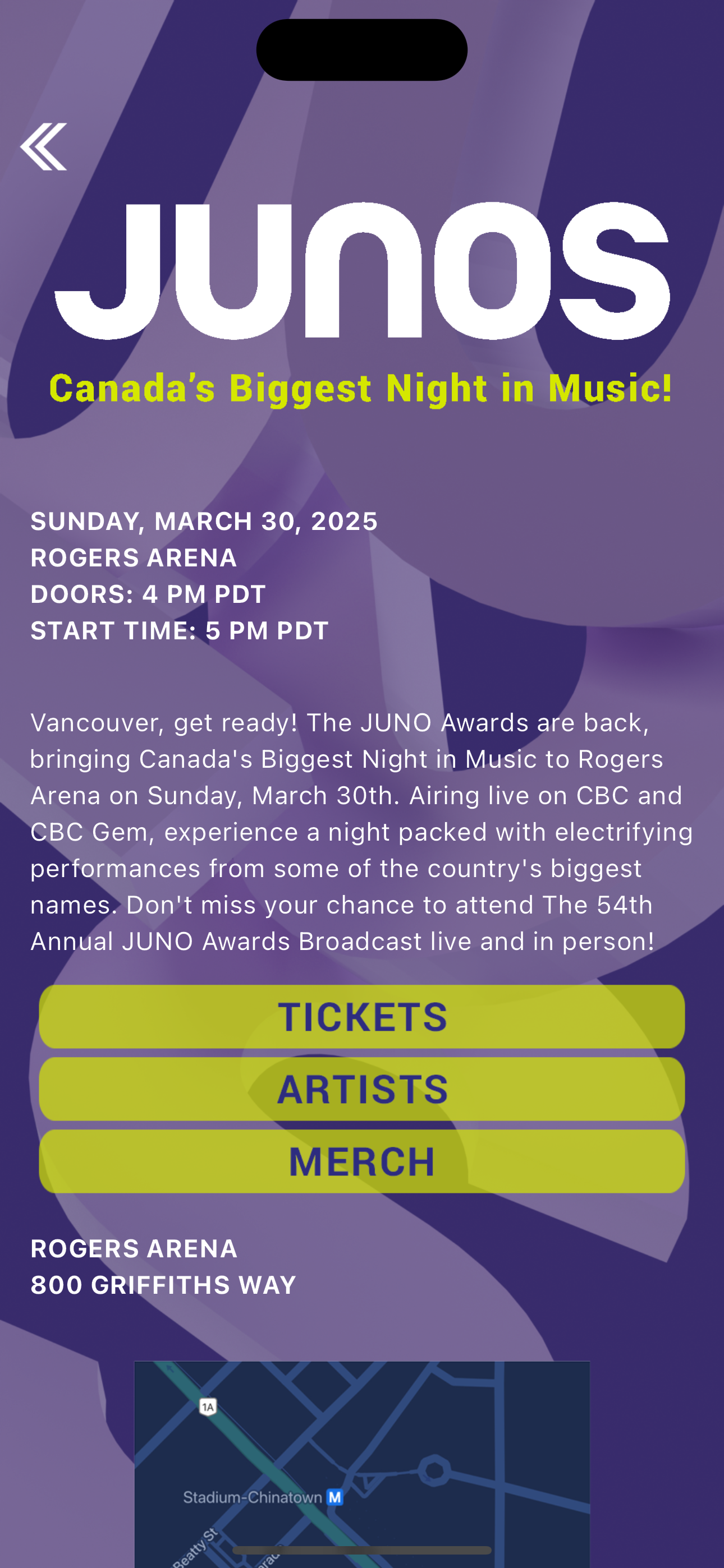JUNO Week App