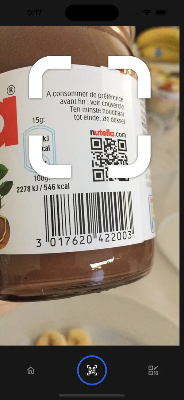 Screenshot #1 pour Qr Code Flash & nutriscore