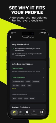 Intolera: Food Intolerance iPhone screenshot