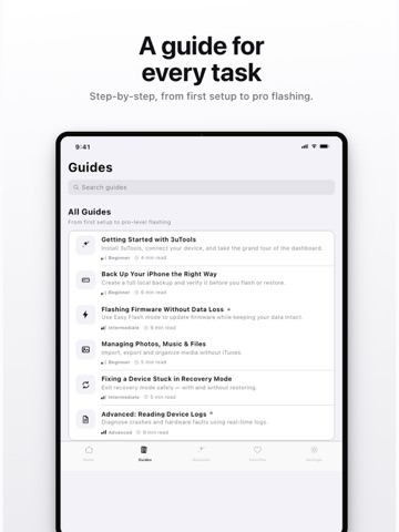 3uTools Guide iPad screenshot
