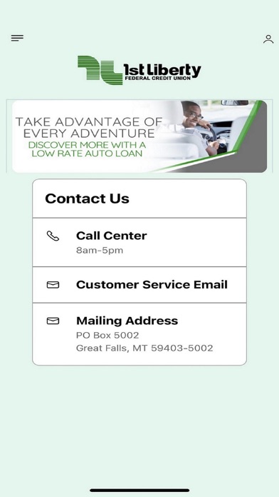 1st Liberty FCU Mobile Banking Screenshot