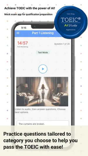TOEIC AI Study: Smart Prep App screenshot 2