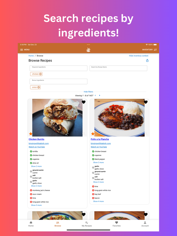 Kitchenese app screenshot 2