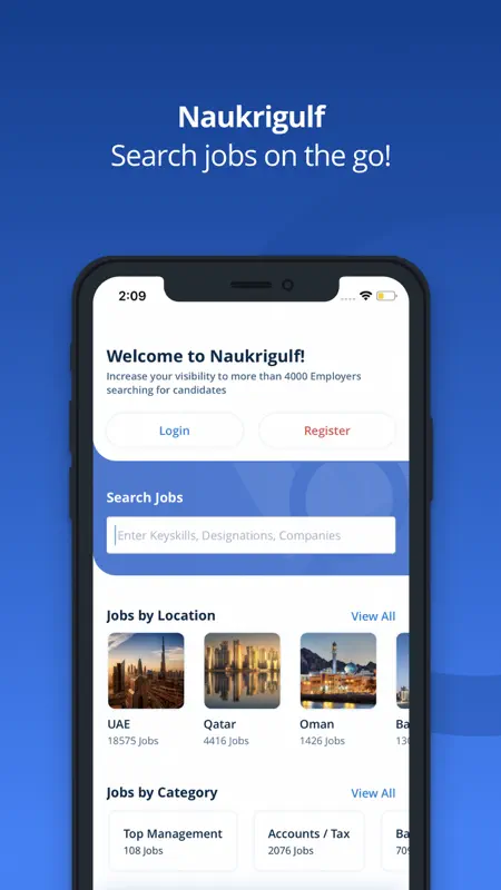 Naukrigulf Job Search App screenshot 1 of 8
