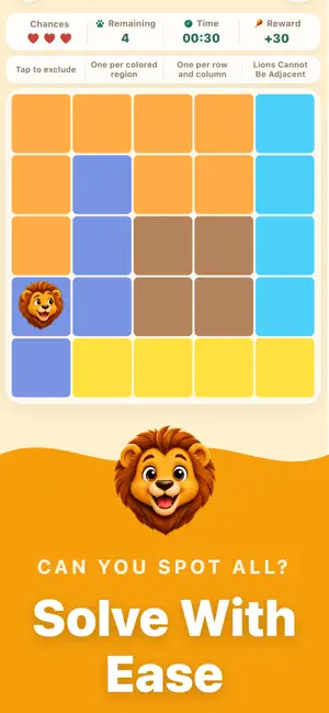 LionDoku: Daily Logic Puzzles screenshot 3