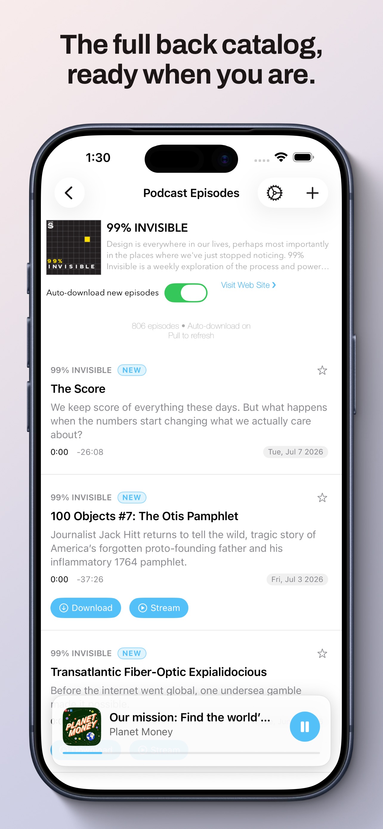 SkipCast: Podcast Player screenshot 8