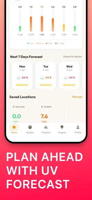 Tanify: UV Index & Tanning iPhone screenshot 6