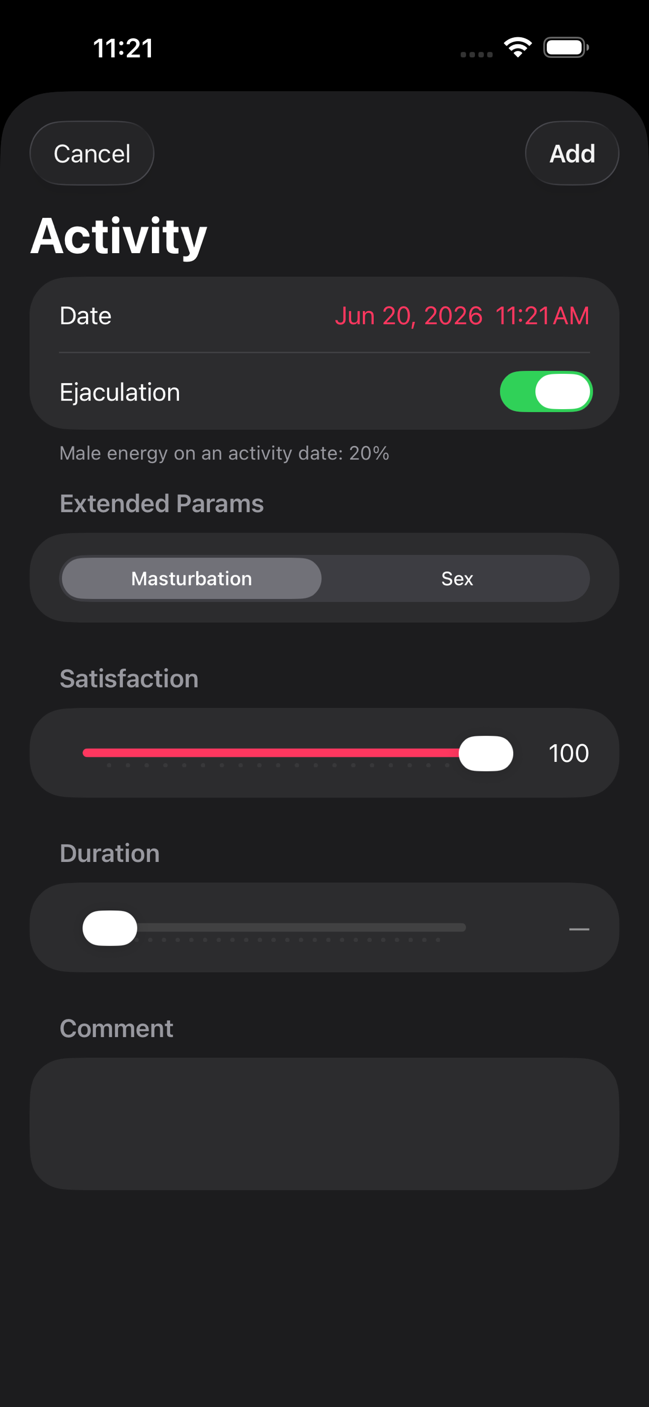 Male Sexual Energy