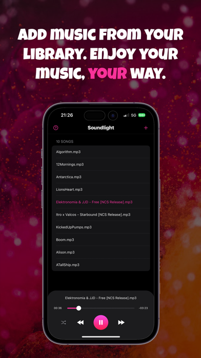 Soundlight - MP3 Music Player Screenshot