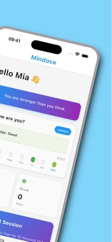 mindova life coach screenshot