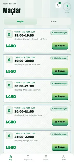 Kiralık Kaleci App screenshot 2