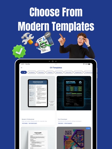FastCV Maker: Resume Generator iPad screenshot