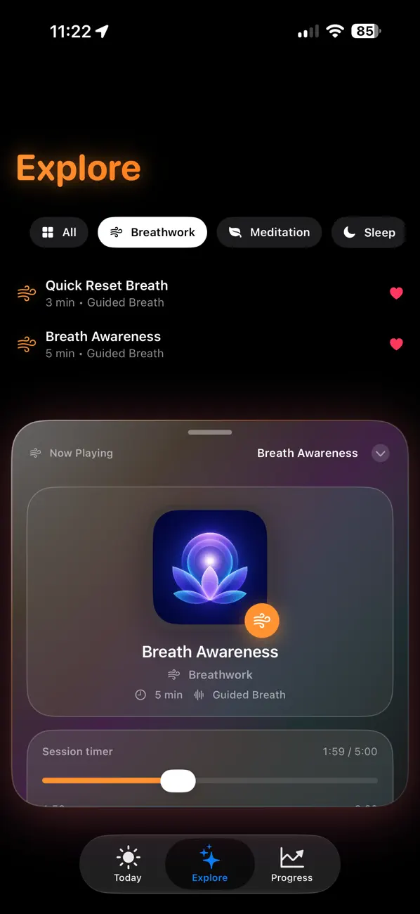 Screenshot #2 pour your meditation