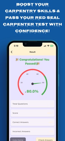 Carpenter Practice Test Screenshot 7 of 9