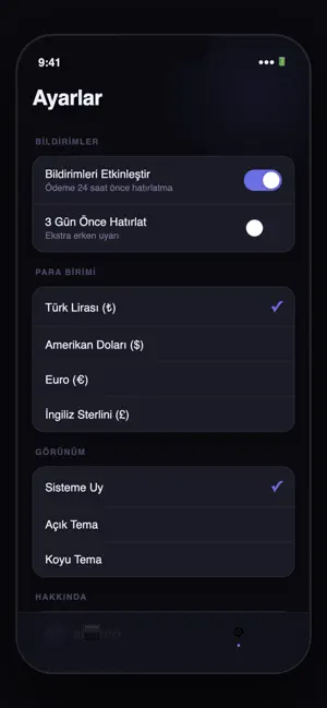 Abonio : Abonelik Takibi screenshot 4