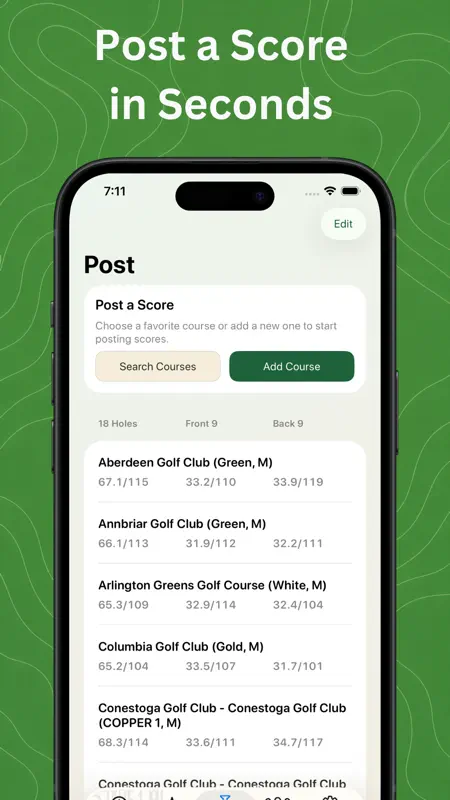 Golf Handicap Tracker & Scores screenshot 9 of 10