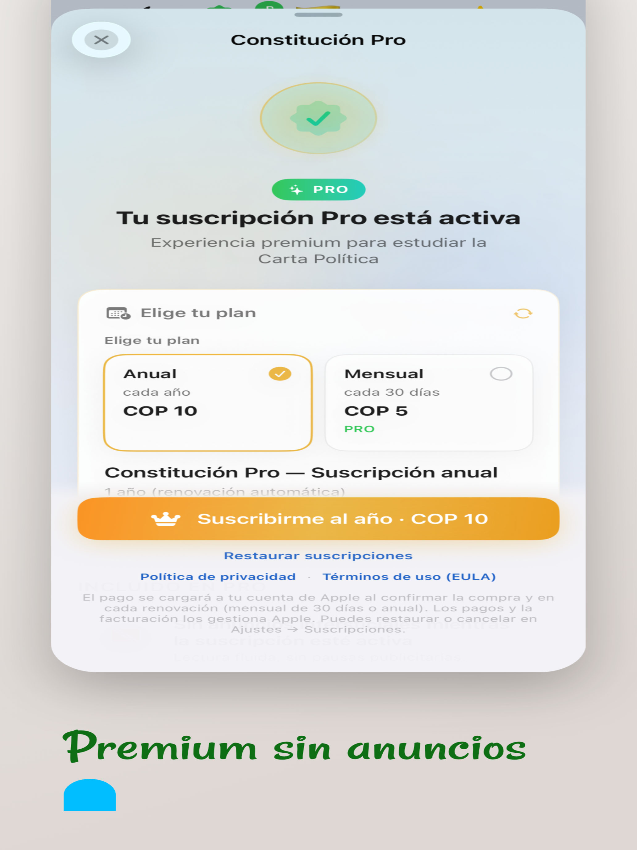Constitución de Colombia screenshot 14