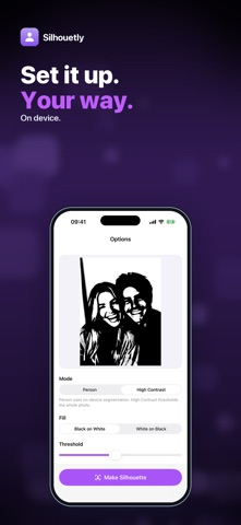 Silhouetly: Silhouette Maker iPhone screenshot