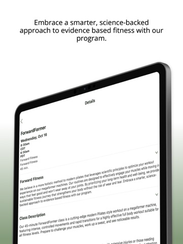 Forward Fitness iPad screenshot