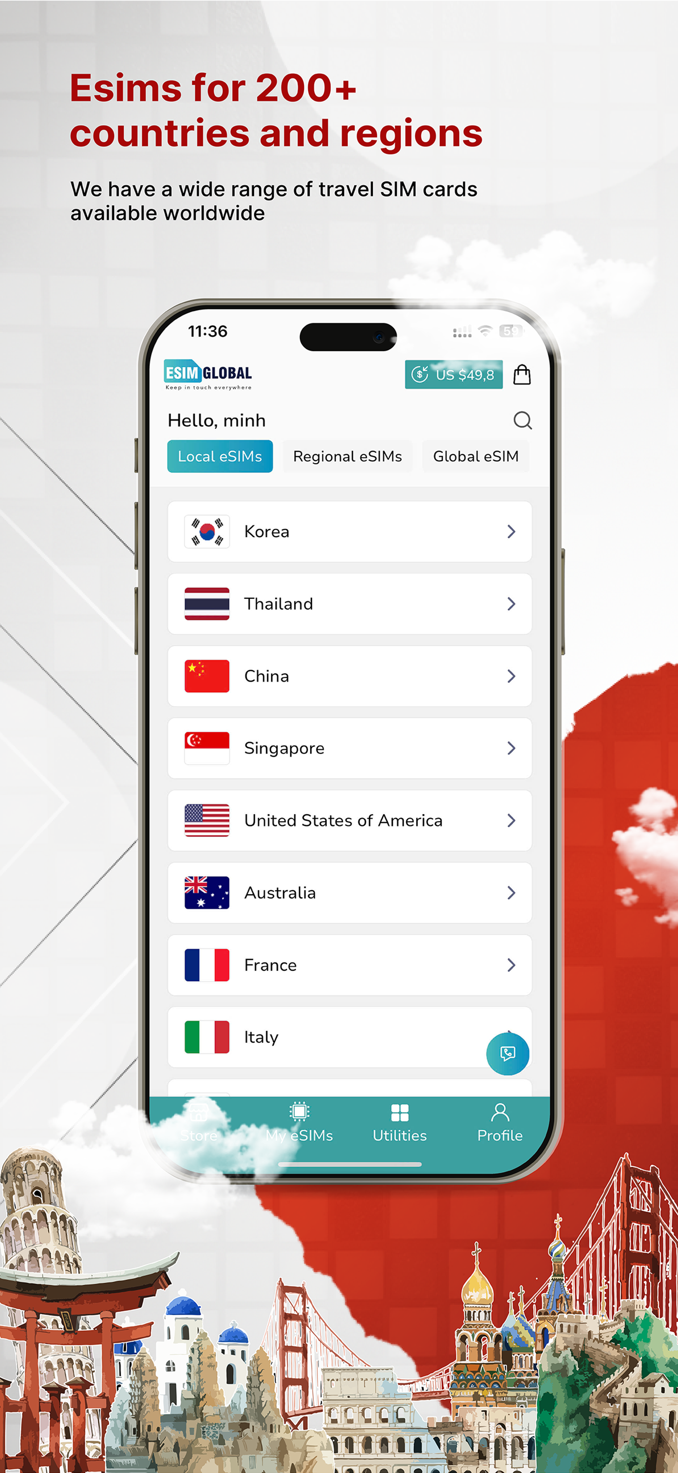 eSIM Travel & Internet Global